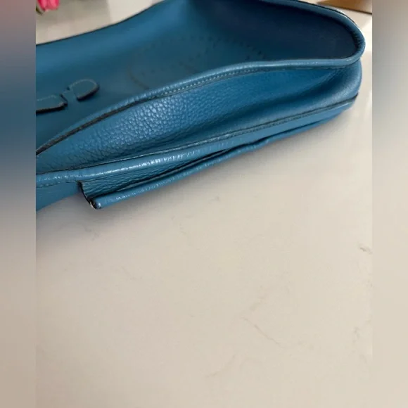 Hermes Evelyne Bag Gen III Clemence PM Blue ~ Beautiful Preloved Condition - Picture 10 of 14